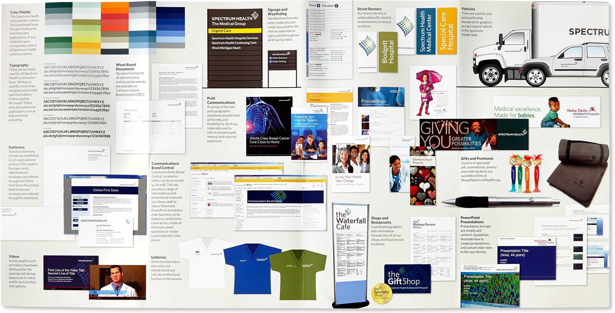 spectrum-health-system_foldout-branding-brochure-inside.jpg Art Direction by: Bart Crosby, Crosby Associates